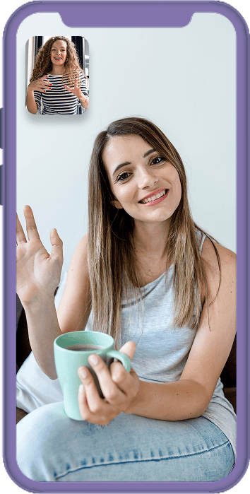 Sesión de terapia online en progreso